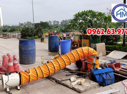 Thau rửa bể nước ngầm tại Hà Đông