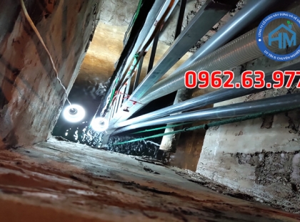 Thau rửa bể nước ngầm tại Hà Nội