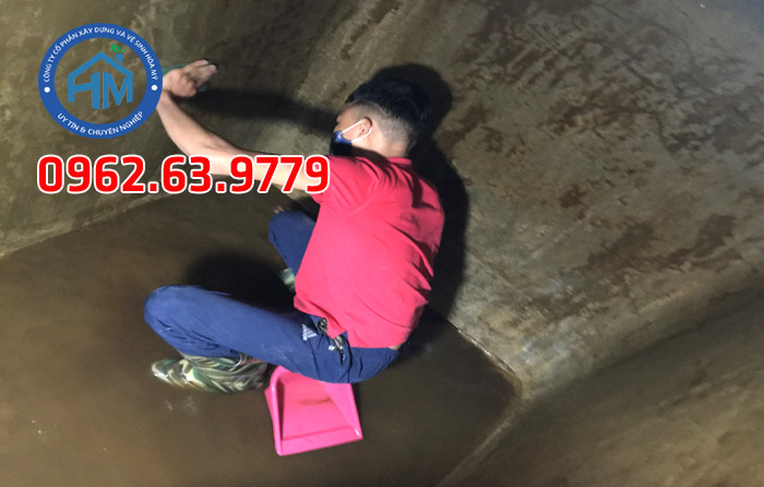 Thau rửa bể nước ngầm nhà riêng